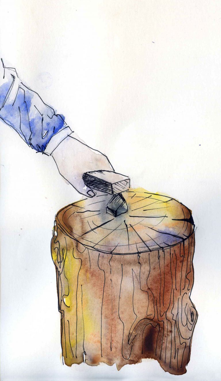 How to make a mosaic work surface from a stump mused mosaik