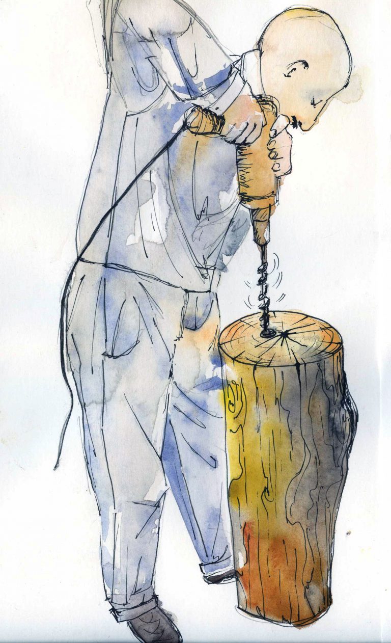 How to make a mosaic work surface from a stump mused mosaik