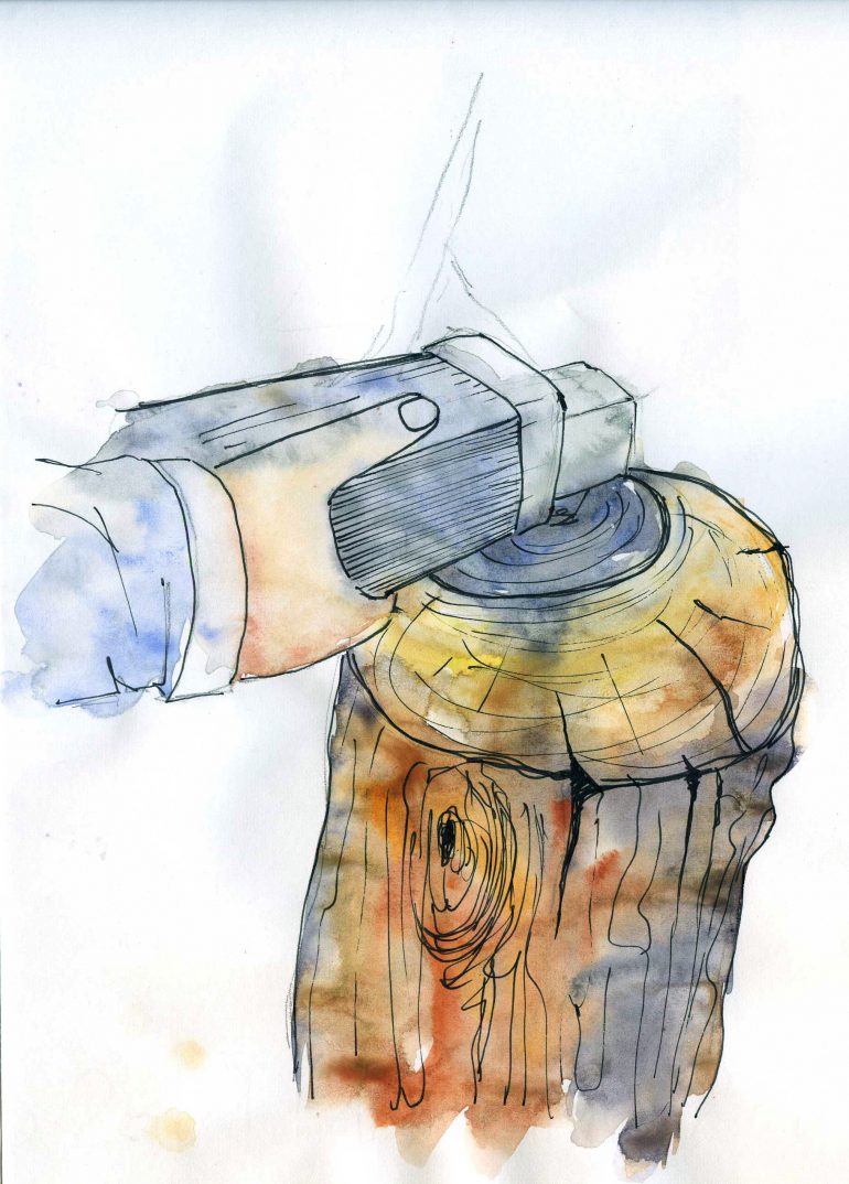 How to make a mosaic work surface from a stump mused mosaik